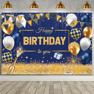 Bulk 10 Pcs Happy Birthday Backdrop Banner for Party Decor Wholesale