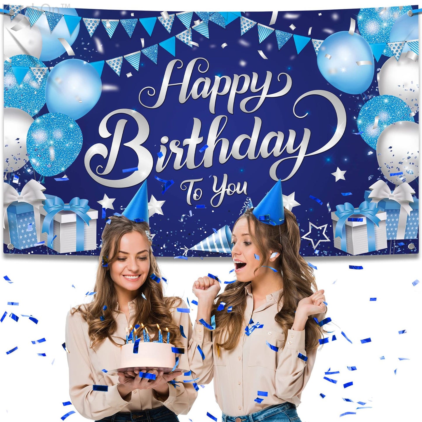 Bulk 10 Pcs Happy Birthday Backdrop Banner for Party Decor Wholesale