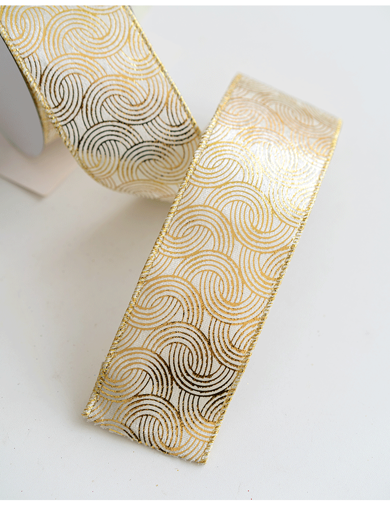 10 Yards Glitter Grosgrain Ribbon for Christmas Gift Wrapping Crafts DIY Holiday Decorations
