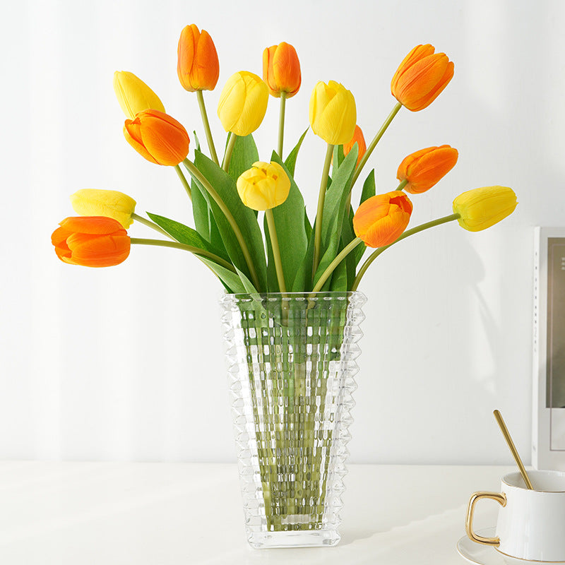 18.8 Inch Real Touch Artificial Tulip Stems Bulk Wholesale Flower Arrangement
