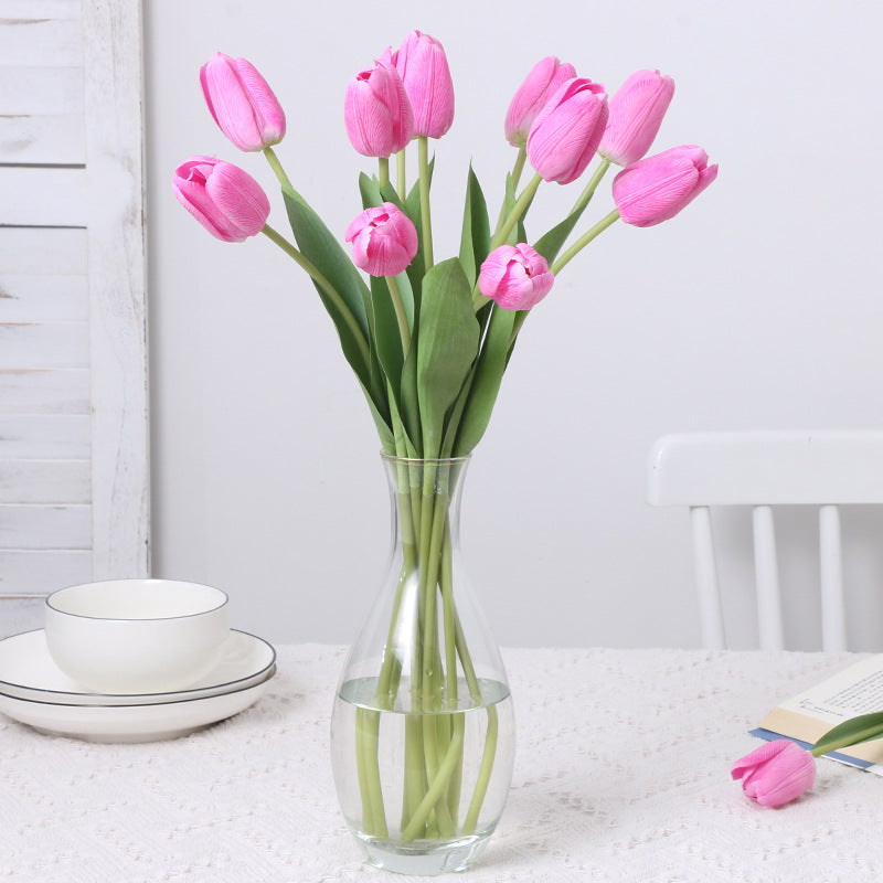 18.8 Inch Real Touch Artificial Tulip Stems Bulk Wholesale Flower Arrangement
