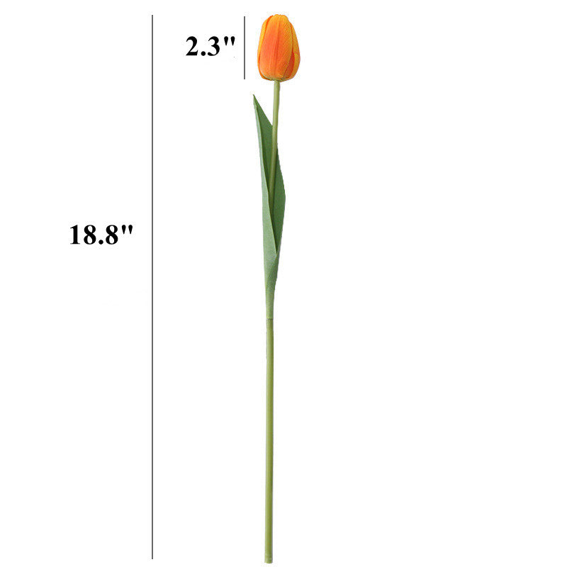 18.8 Inch Real Touch Artificial Tulip Stems Bulk Wholesale Flower Arrangement