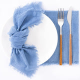 Bulk 10pcs Cotton Cloth Napkins with Fringe for Dinner Hotel Wedding Birthday Banquet Party Tea Dinner Napkin Wholesale