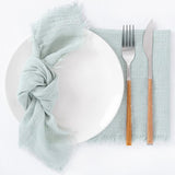 Bulk 10pcs Cotton Cloth Napkins with Fringe for Dinner Hotel Wedding Birthday Banquet Party Tea Dinner Napkin Wholesale