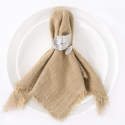 Bulk 10pcs Cotton Cloth Napkins with Fringe for Dinner Hotel Wedding Birthday Banquet Party Tea Dinner Napkin Wholesale