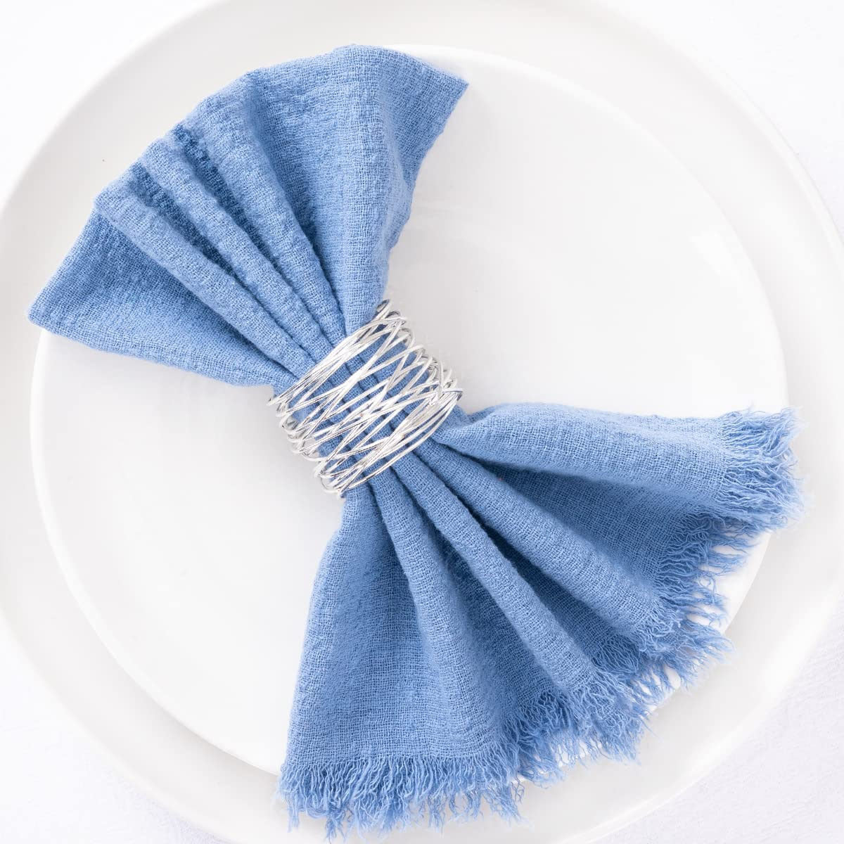 Bulk 10pcs Cotton Cloth Napkins with Fringe for Dinner Hotel Wedding Birthday Banquet Party Tea Dinner Napkin Wholesale