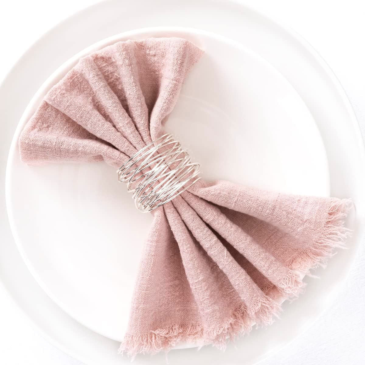 Bulk 10pcs Cotton Cloth Napkins with Fringe for Dinner Hotel Wedding Birthday Banquet Party Tea Dinner Napkin Wholesale