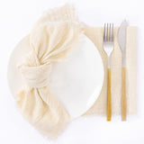 Bulk 10pcs Cotton Cloth Napkins with Fringe for Dinner Hotel Wedding Birthday Banquet Party Tea Dinner Napkin Wholesale