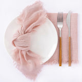 Bulk 10pcs Cotton Cloth Napkins with Fringe for Dinner Hotel Wedding Birthday Banquet Party Tea Dinner Napkin Wholesale