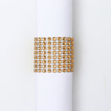 Bulk 10pcs Diamond Rhinestone Napkin Rings Chair Sash Velcro Buckle for Wedding Holidays Party Dinner Decoration Wholesale