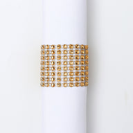 Bulk 10pcs Diamond Rhinestone Napkin Rings Chair Sash Velcro Buckle for Wedding Holidays Party Dinner Decoration Wholesale