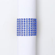 Bulk 10pcs Diamond Rhinestone Napkin Rings Chair Sash Velcro Buckle for Wedding Holidays Party Dinner Decoration Wholesale