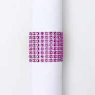 Bulk 10pcs Diamond Rhinestone Napkin Rings Chair Sash Velcro Buckle for Wedding Holidays Party Dinner Decoration Wholesale