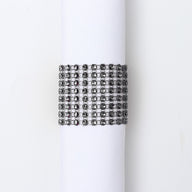 Bulk 10pcs Diamond Rhinestone Napkin Rings Chair Sash Velcro Buckle for Wedding Holidays Party Dinner Decoration Wholesale