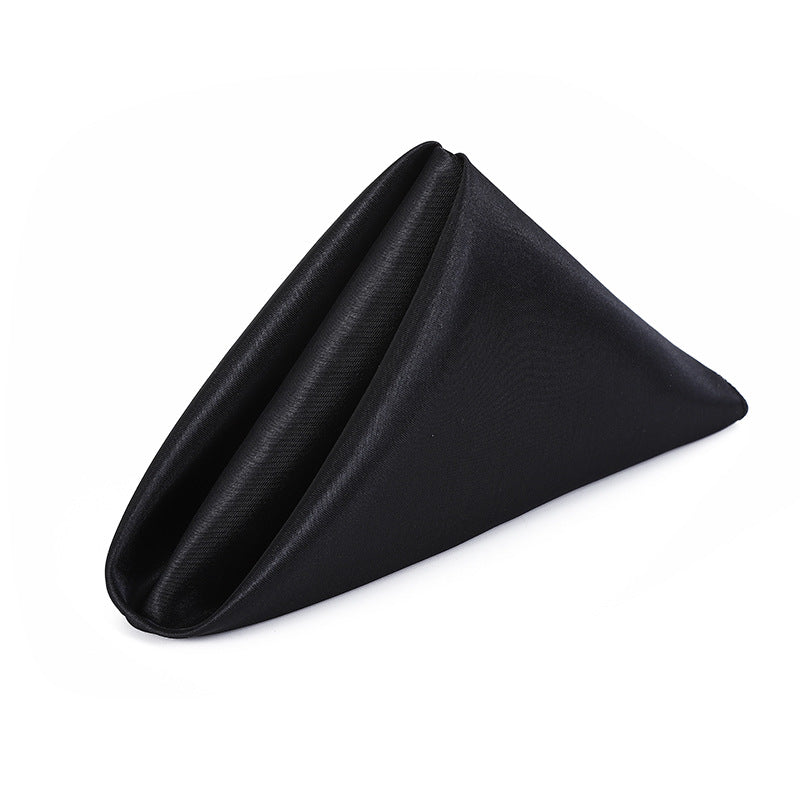 Premium 12 Pack Fade Resistant Satin Napkins Wrinkle Proof Wedding Banquet Decor Silk Finish for Reception Party Table Settings