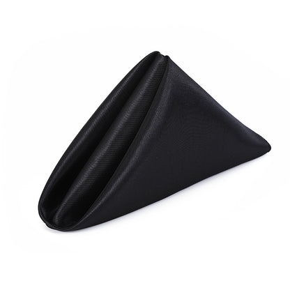 Premium 12 Pack Fade Resistant Satin Napkins Wrinkle Proof Wedding Banquet Decor Silk Finish for Reception Party Table Settings