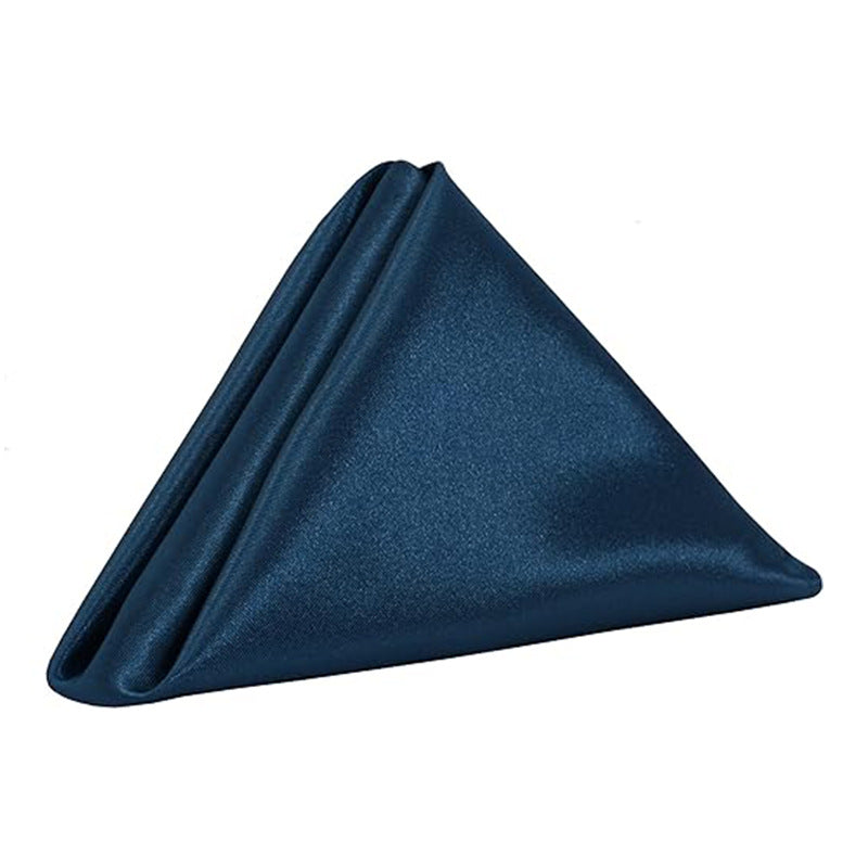 Premium 12 Pack Fade Resistant Satin Napkins Wrinkle Proof Wedding Banquet Decor Silk Finish for Reception Party Table Settings