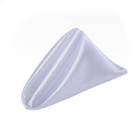 Premium 12 Pack Fade Resistant Satin Napkins Wrinkle Proof Wedding Banquet Decor Silk Finish for Reception Party Table Settings