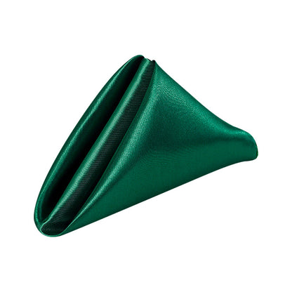 Premium 12 Pack Fade Resistant Satin Napkins Wrinkle Proof Wedding Banquet Decor Silk Finish for Reception Party Table Settings