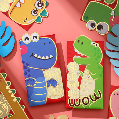 Bulk 12 Pcs Year of the Dragon Red Envelopes Creative Chinese New Year Red Packets Lucky Money for Spring Festival Weddings Birthdays Wholesale