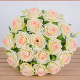 Bulk 14" Rose Buds Bush Mixed Flowers Artificial Wholesale