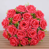 Bulk 14" Rose Buds Bush Mixed Flowers Artificial Wholesale