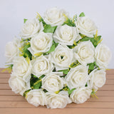 Bulk 14" Rose Buds Bush Mixed Flowers Artificial Wholesale
