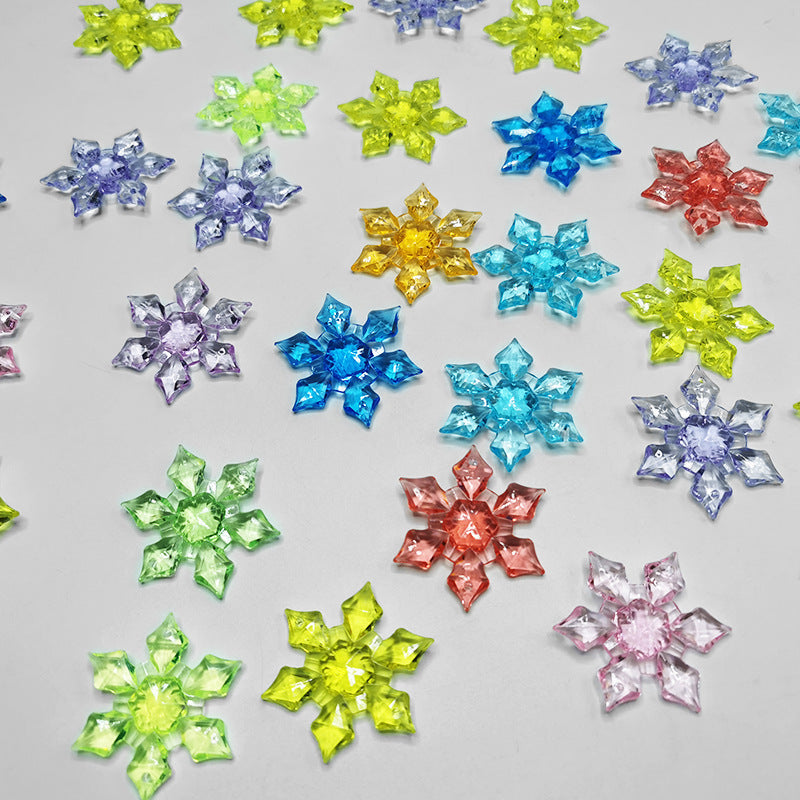 150 Pcs Artificial Snowflake Ice Cube Vase Fillers for Christmas Arrangements Bulk Pack