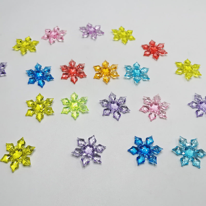 150 Pcs Artificial Snowflake Ice Cube Vase Fillers for Christmas Arrangements Bulk Pack