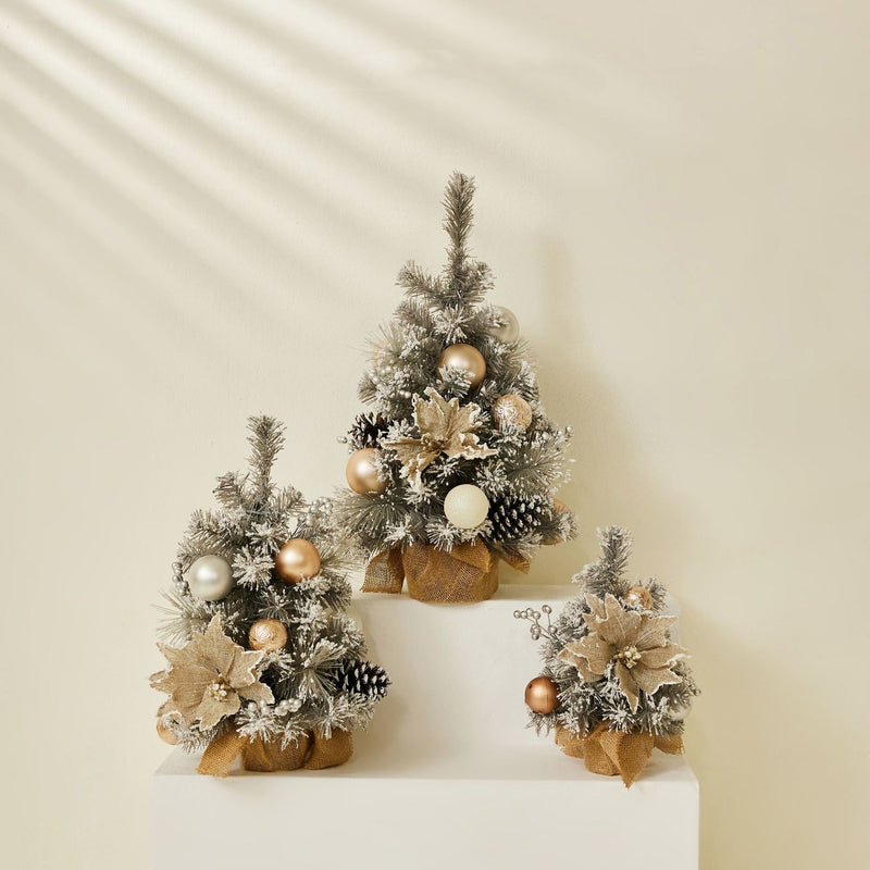 Artificial Xmas Tree Potted Plant 12 Inch Outdoor Decor Bonsai Bulk Wholesale