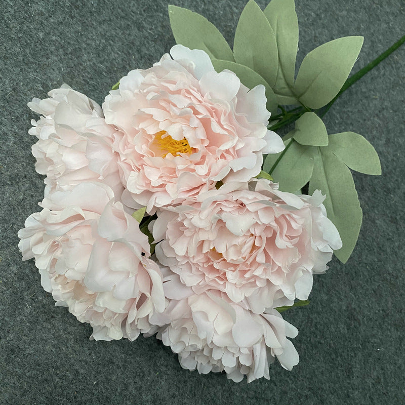 18 Inch Artificial Silk Peony Bush, 1 Pc, Bulk Wholesale, Realistic Peony Flower Stem