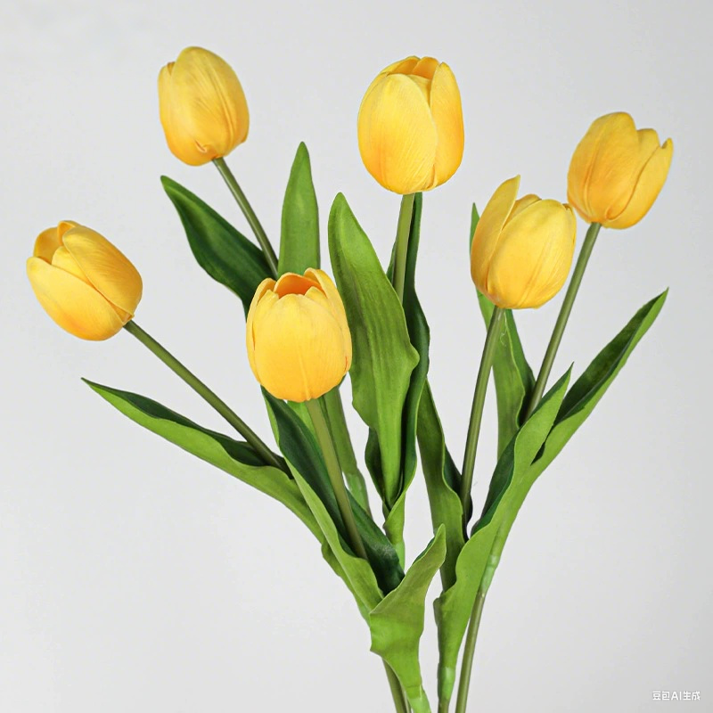 Bulk 19.7" Real Touch Artificial Tulip Flowers Stems for Home Decor Wedding Party Arrangements Wholesale