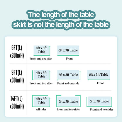 Bulk 1pc Tulle Table Skirt Tutu Table Skirts Princess Girl's Birthday Party Wedding Baby Shower Cake Dessert Table Decoration Wholesale