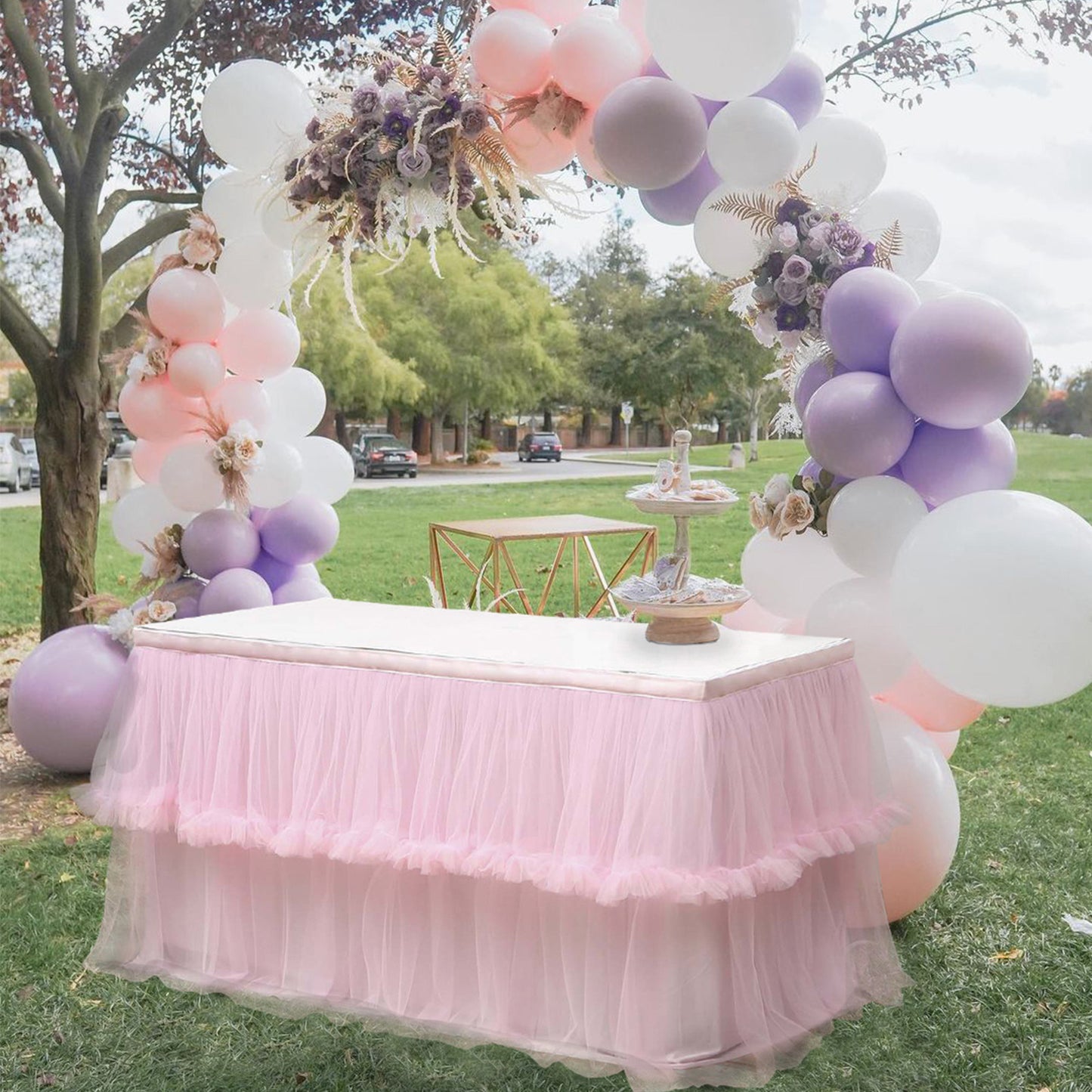 Bulk 1pc Tulle Table Skirt Tutu Table Skirts Princess Girl's Birthday Party Wedding Baby Shower Cake Dessert Table Decoration Wholesale