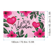Bulk 1pc Valentine's Day Backdrop Cloth for Wedding Bridal Shower Birthday Party Decorations Photography Background Banner for Photoshoots Wholesale