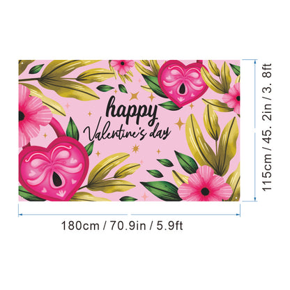 Bulk 1pc Valentine's Day Backdrop Cloth for Wedding Bridal Shower Birthday Party Decorations Photography Background Banner for Photoshoots Wholesale