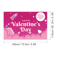 Bulk 1pc Valentine's Day Backdrop Cloth for Wedding Bridal Shower Birthday Party Decorations Photography Background Banner for Photoshoots Wholesale