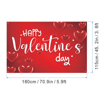 Bulk 1pc Valentine's Day Backdrop Cloth for Wedding Bridal Shower Birthday Party Decorations Photography Background Banner for Photoshoots Wholesale