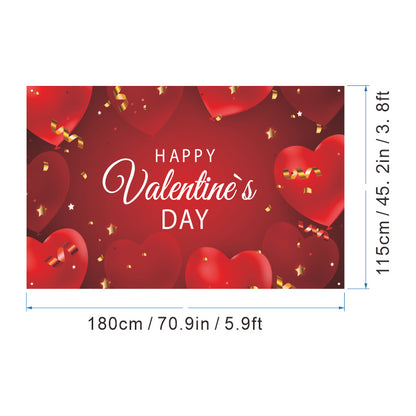 Bulk 1pc Valentine's Day Backdrop Cloth for Wedding Bridal Shower Birthday Party Decorations Photography Background Banner for Photoshoots Wholesale
