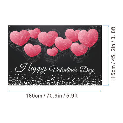 Bulk 1pc Valentine's Day Backdrop Cloth for Wedding Bridal Shower Birthday Party Decorations Photography Background Banner for Photoshoots Wholesale