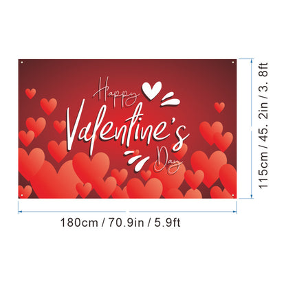 Bulk 1pc Valentine's Day Backdrop Cloth for Wedding Bridal Shower Birthday Party Decorations Photography Background Banner for Photoshoots Wholesale