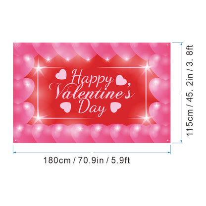 Bulk 1pc Valentine's Day Backdrop Cloth for Wedding Bridal Shower Birthday Party Decorations Photography Background Banner for Photoshoots Wholesale
