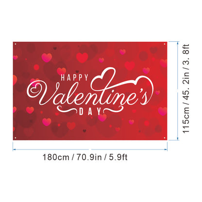 Bulk 1pc Valentine's Day Backdrop Cloth for Wedding Bridal Shower Birthday Party Decorations Photography Background Banner for Photoshoots Wholesale