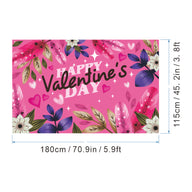 Bulk 1pc Valentine's Day Backdrop Cloth for Wedding Bridal Shower Birthday Party Decorations Photography Background Banner for Photoshoots Wholesale