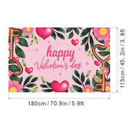 Bulk 1pc Valentine's Day Backdrop Cloth for Wedding Bridal Shower Birthday Party Decorations Photography Background Banner for Photoshoots Wholesale