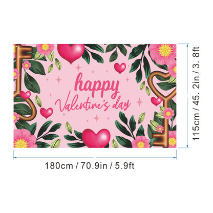 Bulk 1pc Valentine's Day Backdrop Cloth for Wedding Bridal Shower Birthday Party Decorations Photography Background Banner for Photoshoots Wholesale