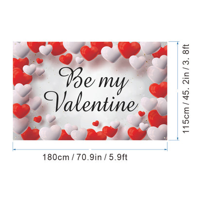 Bulk 1pc Valentine's Day Backdrop Cloth for Wedding Bridal Shower Birthday Party Decorations Photography Background Banner for Photoshoots Wholesale