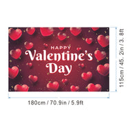 Bulk 1pc Valentine's Day Backdrop Cloth for Wedding Bridal Shower Birthday Party Decorations Photography Background Banner for Photoshoots Wholesale