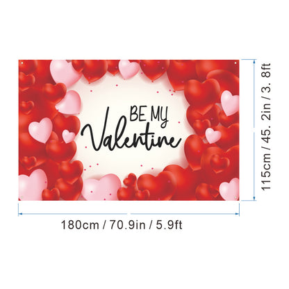 Bulk 1pc Valentine's Day Backdrop Cloth for Wedding Bridal Shower Birthday Party Decorations Photography Background Banner for Photoshoots Wholesale
