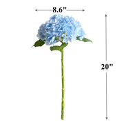 Real Touch Hydrangea Stem 20 Inch Artificial Silk Flower